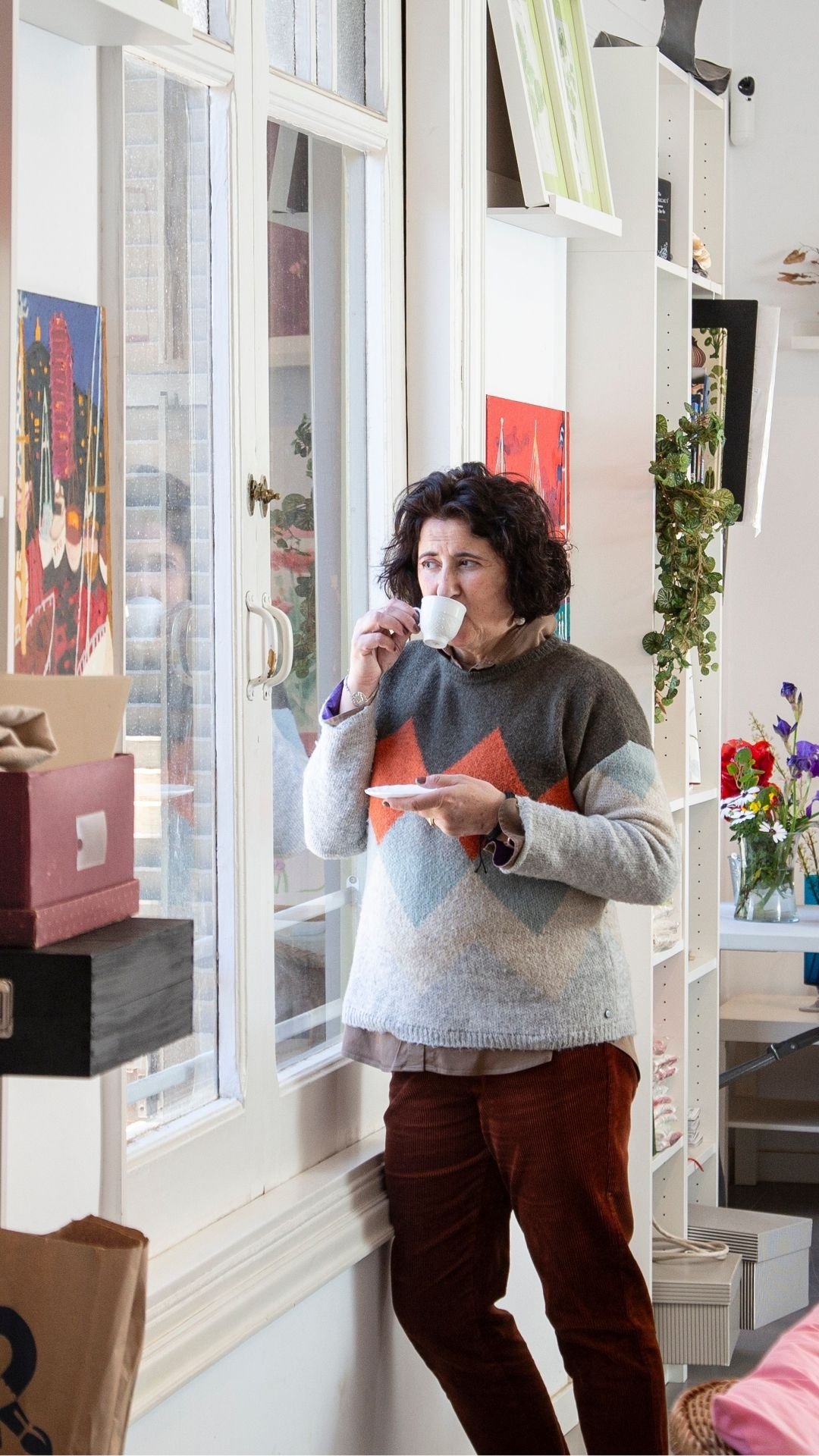 Nuria Valles momento cafe