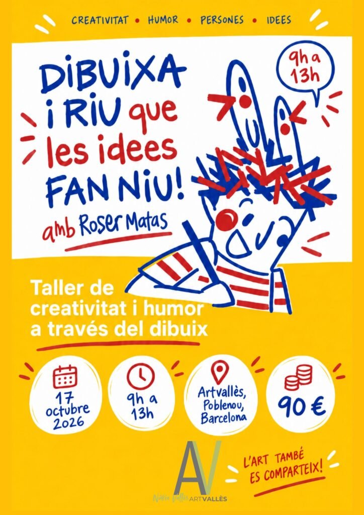 Cartel Taller de Creatividad en Barcelona